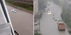 Ankara'da şiddetli yağış devam ediyor!  Yollar çöktü, ev ve işyerlerini su bastı, vatandaşlar araçlarında mahsur kaldı.