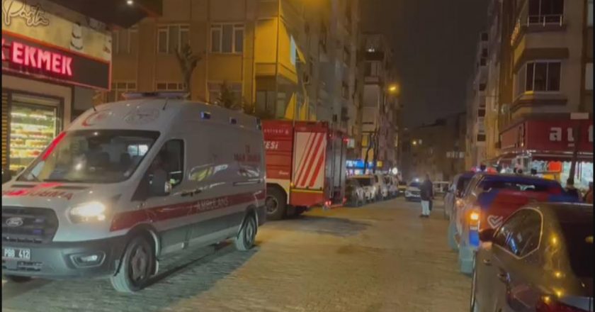 Güngören’deki 6 katlı bina alev alev!